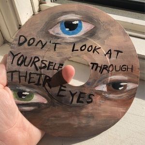 Small painted record (SOLD)